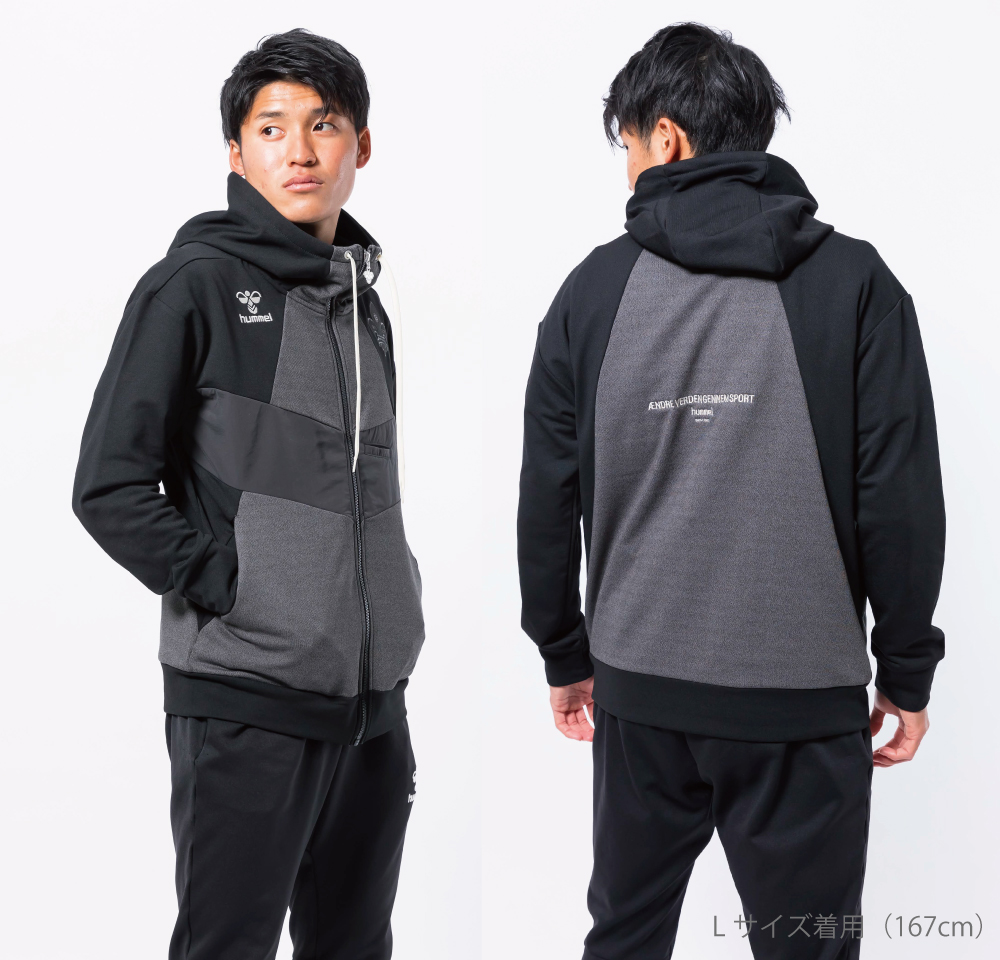 humel PLAYコラボ 選手移動着同モデル ウェットフルジップジャケット